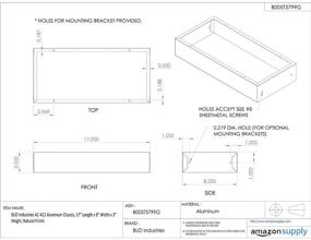 img 1 attached to 🏭 BUD Industries AC 431 Алюминиевый шасси для промышленных электрических устройств