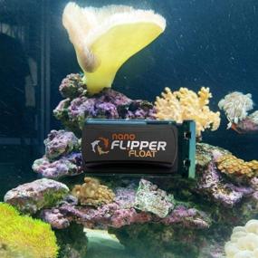 img 3 attached to 🐠 FL!PPER Flipper Cleaner Float - Floating Magnetic Aquarium Glass Cleaner - 2-in-1 Fish Tank Scrubber & Scraper - Essential Aquarium Cleaning Tools - Floating Fish Tank Cleaner, Nano