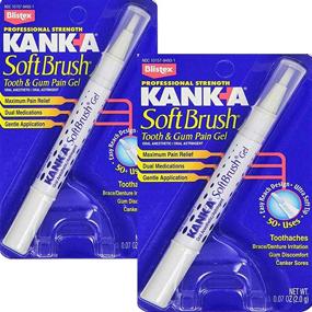 img 3 attached to 🦷 Kank-A Soft Brush Gel for Tooth and Gum Pain Relief - 0.07 oz, Pack of 2