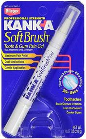 img 2 attached to 🦷 Kank-A Soft Brush Gel for Tooth and Gum Pain Relief - 0.07 oz, Pack of 2