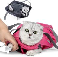 🐱 heywean cat grooming restraint bag: nail trimming, bathing, cleaning & carrier logo