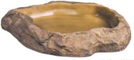 exo terra reptile feeding dish - large: convenient and spacious dish for your reptile's mealtime logo