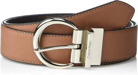 img 3 attached to Stylish and Versatile: Calvin Klein Reversible Stitched Feather Women's Accessories