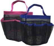 🚿 kinla mesh shower caddy tote - 2 pack, quick dry hanging bath organizer for bathroom, dorm, school, and travel logo