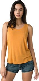 img 4 attached to prAna Foundation Scoop Neck Tank: The Ultimate Wardrobe Essential