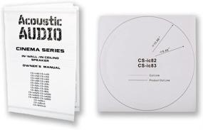 img 1 attached to 🎵 Upgrade your Home Theater Experience with a Set of 5 White In-Ceiling 8" 3-Way Acoustic Audio by Goldwood CS-IC83 Speakers