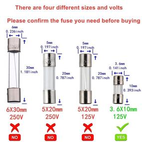 img 1 attached to BOJACK 3 6X10mm 0.14X0.39 F3AL125V Fast Blow Fuse: High-Quality and Efficient