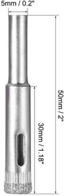 img 3 attached to Uxcell Diamond Drill Ceramic Porcelain Cutting Tools for Hole Saws & Accessories