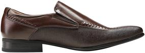 img 1 attached to Bruno Gordon 02 Black Leather Loafers Men's Shoes and Loafers & Slip-Ons