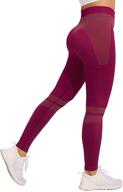 🩲 dequanna women's high waist seamless leggings: enhance gym, running, yoga with butt lift & tummy control logo