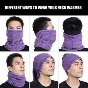 img 1 attached to JIUSY Weather Snowboard Motorcycle Scarves: Premium Men's Accessories for Ideal Versatility