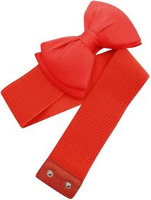 img 2 attached to Allegra Women Bowknot Elastic Waist Women's Accessories