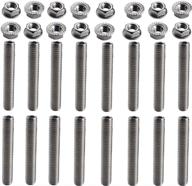 🔩 dewhel 16pcs stainless steel exhaust manifold stud kit for ford 4.6 &amp; 5.4 liter v8 - fits 2 manifolds logo