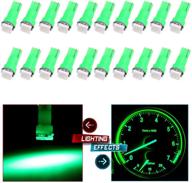 🟢 enhance your dashboard with cciyu 20 pack t5 58 70 73 74 5050smd led wedge lamp bulb light in vibrant green (20pack) logo