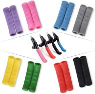 🚴 pack of 8 anti-slip silicone sleeve brake lever covers for road bikes - universal type dead fly protection cover, available in 8 colors (8 pairs) logo