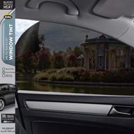 🚗 gila heat shield vlt car window tint diy- heat control, glare control, privacy- size 2ft x 6.5ft (24in x 78in), 35% dark smoke (hpb046) logo