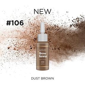 img 1 attached to Professional Dust Brown Henna for Eyebrows, BrowXenna #106 in Vial