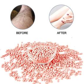 img 2 attached to PURPLESKY Hard Wax Beads 3.3LB - Sensitive Skin Hair Removal Waxing Beads with 100 Wax Sticks and a Relaxing Rose Scent