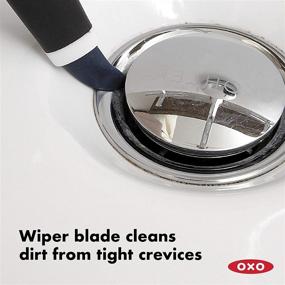 img 3 attached to 🔵 Deep Clean with Ease: OXO Good Grips Brush Set, Blue