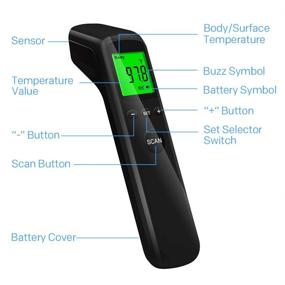 img 2 attached to 🌡️ Digital Infrared Non-Contact Forehead Thermometer: Reliable Test, Measurement, and Inspection Solution