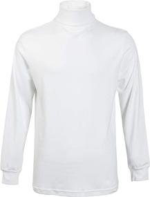 img 4 attached to Premium Men's Turtleneck Thermal Underwear: Comfortable Cotton Knitted Base Layer for Skiing and Outdoor Activities