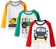 hileelang toddler long sleeve crewneck t shirts boys' clothing and tops, tees & shirts logo