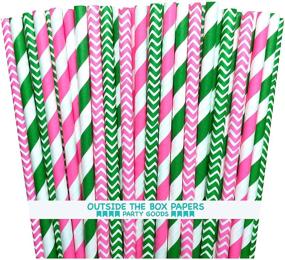 img 1 attached to Outside Box Papers Chevron Stripe Household Supplies in Paper & Plastic