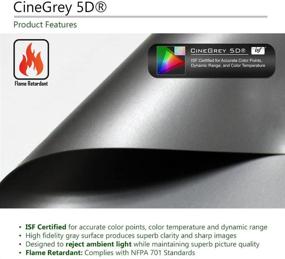 img 2 attached to Upgrade Your Home Theater Experience with Elite Screens Designer Cut Series - 135-inch 16:9 8K/4K Ultra HD Ambient Light Rejecting DIY Raw Projector Screen Material - ISF Certified True ALR Capable Projection Screen, ZRM-135HW-CINEGREY5D