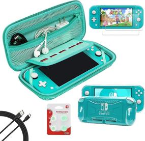 img 4 attached to Аксессуары Защитная пленка для переноски Nintendo Turquoise