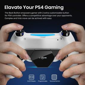 img 3 attached to 🎮 IFYOO Programmable Back Button Triggers for PS4 Controller - OLED Display, Custom Profiles, 2 Remappable Buttons, Gaming Accessories Attachment Kit - B1