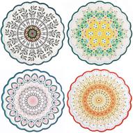 🌸 beautiful patterns resistant ceramic trivets: enhancing style and durability logo