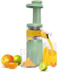 img 4 attached to AGUARA Portable Cordless Slow Masticating Juicer - Compact Rechargeable Extractor with Brush for Cold Press Juicing, Effortless Cleaning