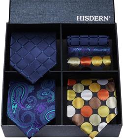 img 3 attached to 👔 HISDERN Classic Necktie Elegant Collection: Elevating Your Style with Timeless Sophistication