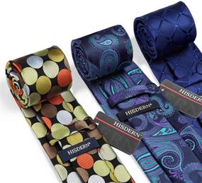 img 1 attached to 👔 HISDERN Classic Necktie Elegant Collection: Elevating Your Style with Timeless Sophistication