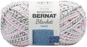 img 1 attached to Нить Bernat Blanket Twists в оттенке Лиловой рощи с нежным намёком на мятный цвет: роскошная и стильная!