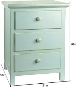 img 2 attached to 👗 Stylish Aqua Dresser: Explore Porthos Home Evelynn Collection