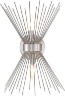 🔥 peesin wall light fixtures: stylish brushed nickel sconce lamp for modern interiors - perfect for bathrooms, bedrooms, stairwells, fireplaces логотип