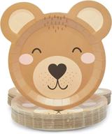 🐻 cute and fun teddy bear paper plates for adorable shower decorations логотип