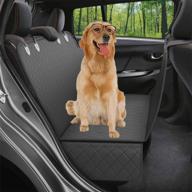 ultimate protection: 100% waterproof dog seat cover for car back seat - nonslip & heavy duty hammock with extra side flaps & seat belt openings - keep your car seats clean - fits most cars, trucks & suvs logo