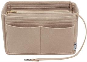 img 4 attached to 👜 Purse Organizer Insert: Bag in Bag for Speedy Neverfull & More - 5 Sizes, Beige