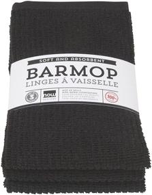 img 2 attached to 🧼 Now Designs Set of 3 Black Bar Mop Towels