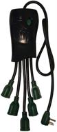 powerful black surge protector with 5 outlets - gogreen power gg-5oct logo