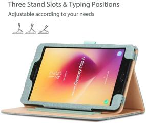 img 1 attached to Чехол ProCase для планшета Galaxy Tab A 8.0 2017 T380 T385 - цвет teal (морская волна), с подставкой и кожушкой.