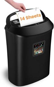 img 4 attached to 📄 VidaTeco 14-Sheet Cross-Cut Paper Shredder with US Patented Cutter - Powerful and Jam-Proof, Shreds Cards/CDs, Ideal for Home Office - 6.6-Gallon Basket (ETL Certified)