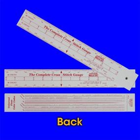 img 1 attached to 🧵 Ultimate Cross Stitch Gauge – Precision Scales for 12 Fabric Counts – Count, Measure & Find Starting Point for Designs. Includes Bonus Floss Number Comparison Chart