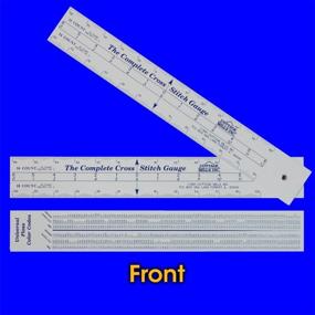 img 2 attached to 🧵 Ultimate Cross Stitch Gauge – Precision Scales for 12 Fabric Counts – Count, Measure & Find Starting Point for Designs. Includes Bonus Floss Number Comparison Chart