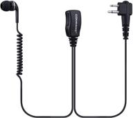 📞 commixc (2 pack) walkie talkie earpiece: high-quality in-ear headset with ptt mic for motorola two-way radios logo