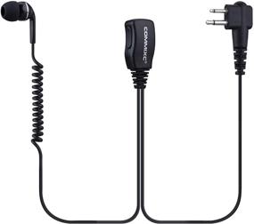 img 4 attached to 📞 COMMIXC (2 Pack) Walkie Talkie Earpiece: High-Quality In-Ear Headset with PTT Mic for Motorola Two-Way Radios