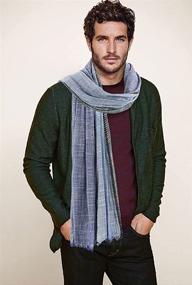 img 3 attached to Summer Urbanstyle Men's Accessories 🧣 and Scarves with GERINLY Color Blocking