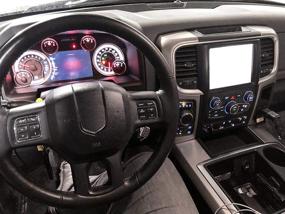 img 2 attached to 📱 Настраиваемый защитный экран Red Hound Auto для Dodge Ram 2013-2018 1500 2500 3500 с 8,4-дюймовым Uconnect - комплект из 2 штук - невидимый защитник высокой четкости сенсорного дисплея, уменьшает количество отпечатков пальцев.